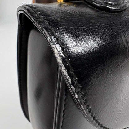 Gucci Bamboo Handbag Vintage Leather Black — view 7