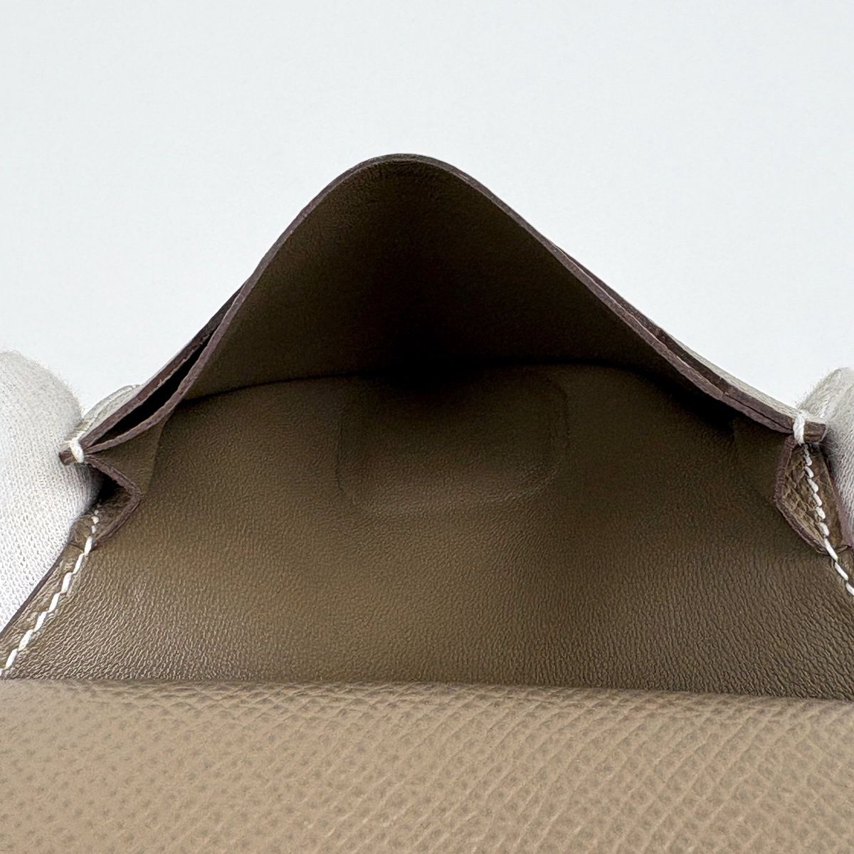 Hermes Bearn Mini Card Case Veau Epsom Etoupe — view 5