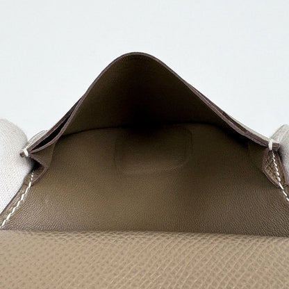 Hermes Bearn Mini Card Case Veau Epsom Etoupe — view 5