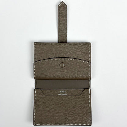 Hermes Bearn Mini Card Case Veau Epsom Etoupe — view 7