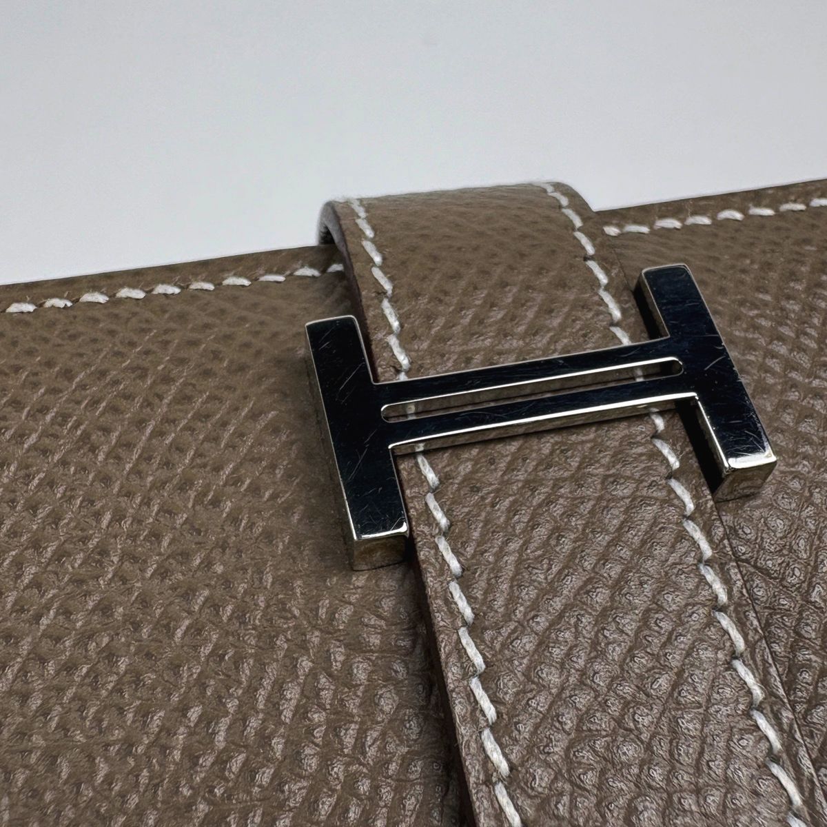 Hermes Bearn Mini Card Case Veau Epsom Etoupe — view 4
