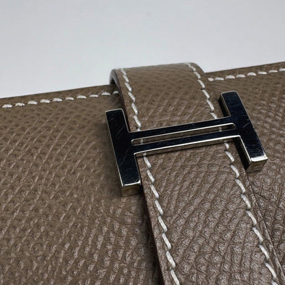 Hermes Bearn Mini Card Case Veau Epsom Etoupe — view 4