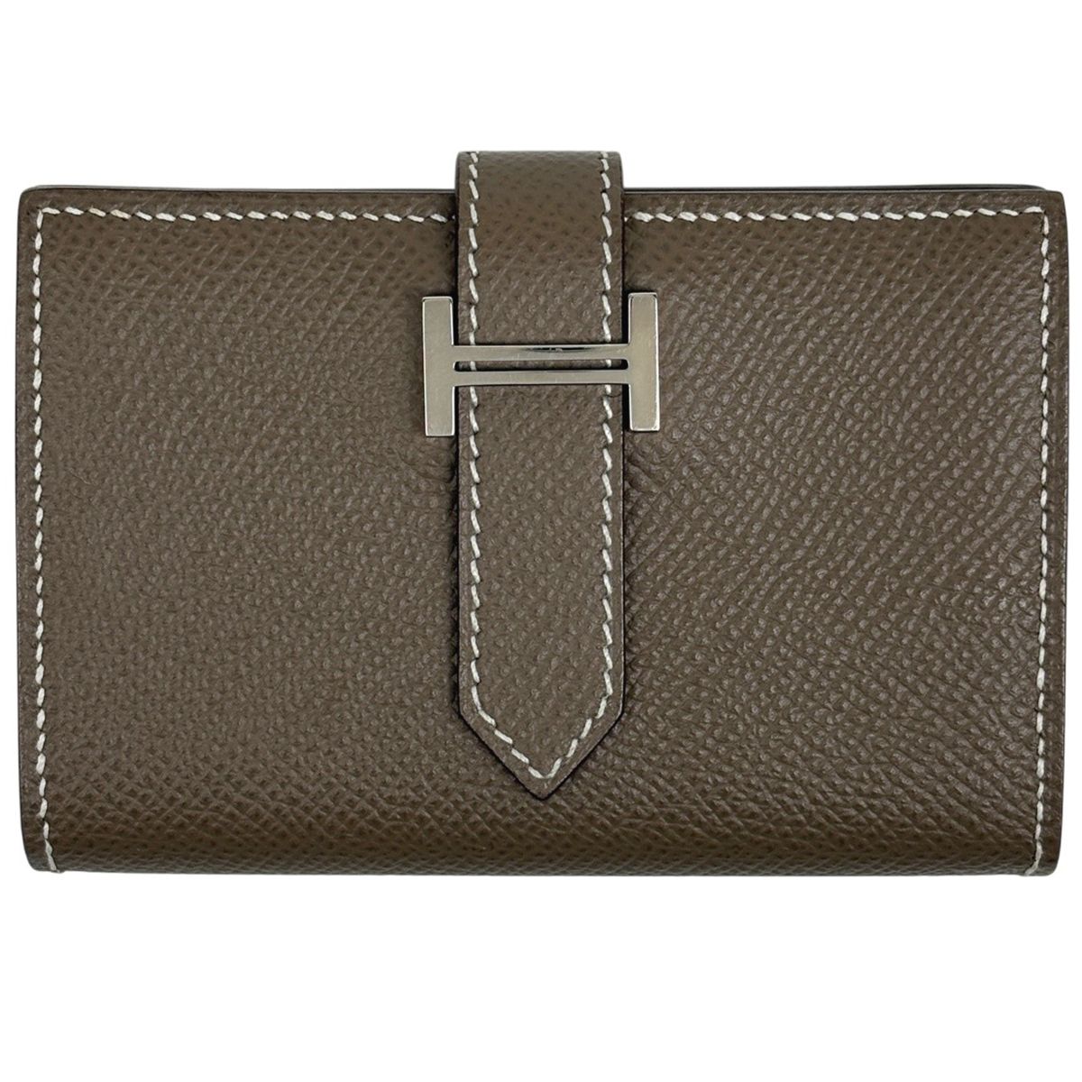 Hermes Bearn Mini Card Case Veau Epsom Etoupe