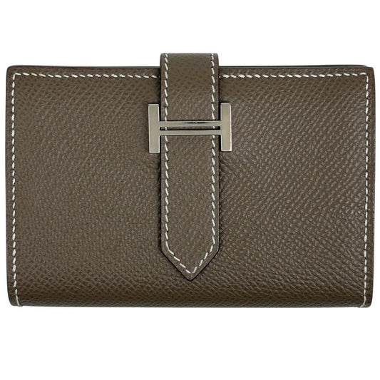 Hermes Bearn Mini Card Case Veau Epsom Etoupe