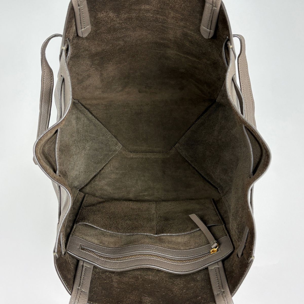 Celine Cabas Phantom Small Tote Leather Gray — view 9