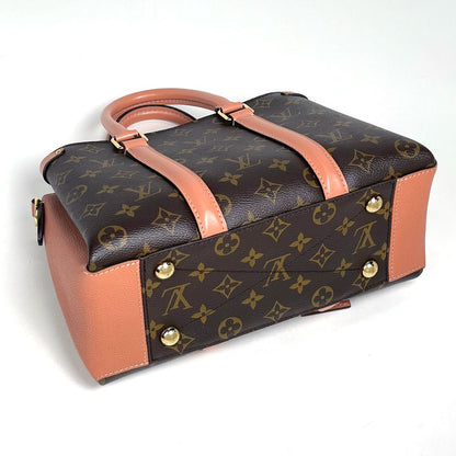 Louis Vuitton Soufflot NV BB 2-Way Handbag Monogram Brown Peche — view 2
