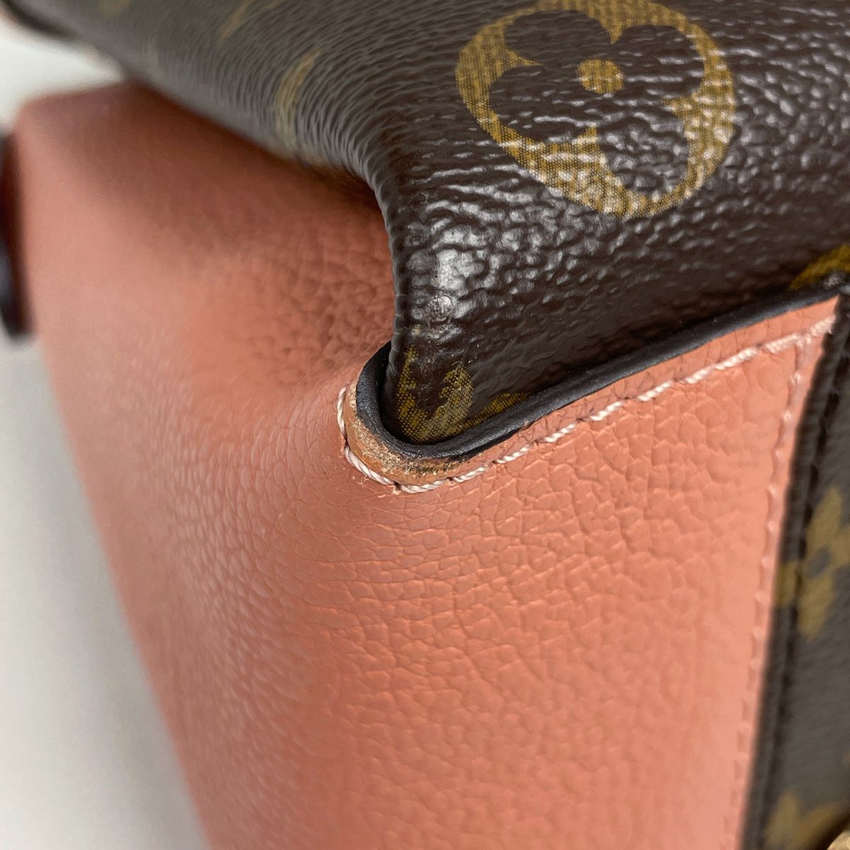 Louis Vuitton Soufflot NV BB 2-Way Handbag Monogram Brown Peche — view 3