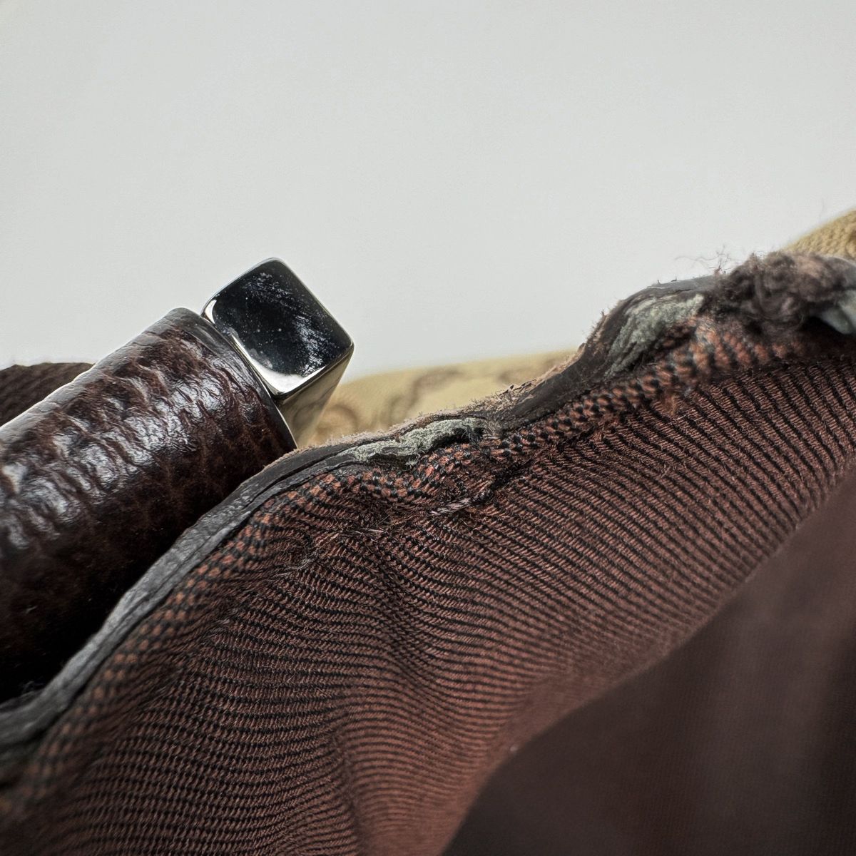 Gucci GG Pattern Shoulder Bag Canvas Beige Brown — view 7