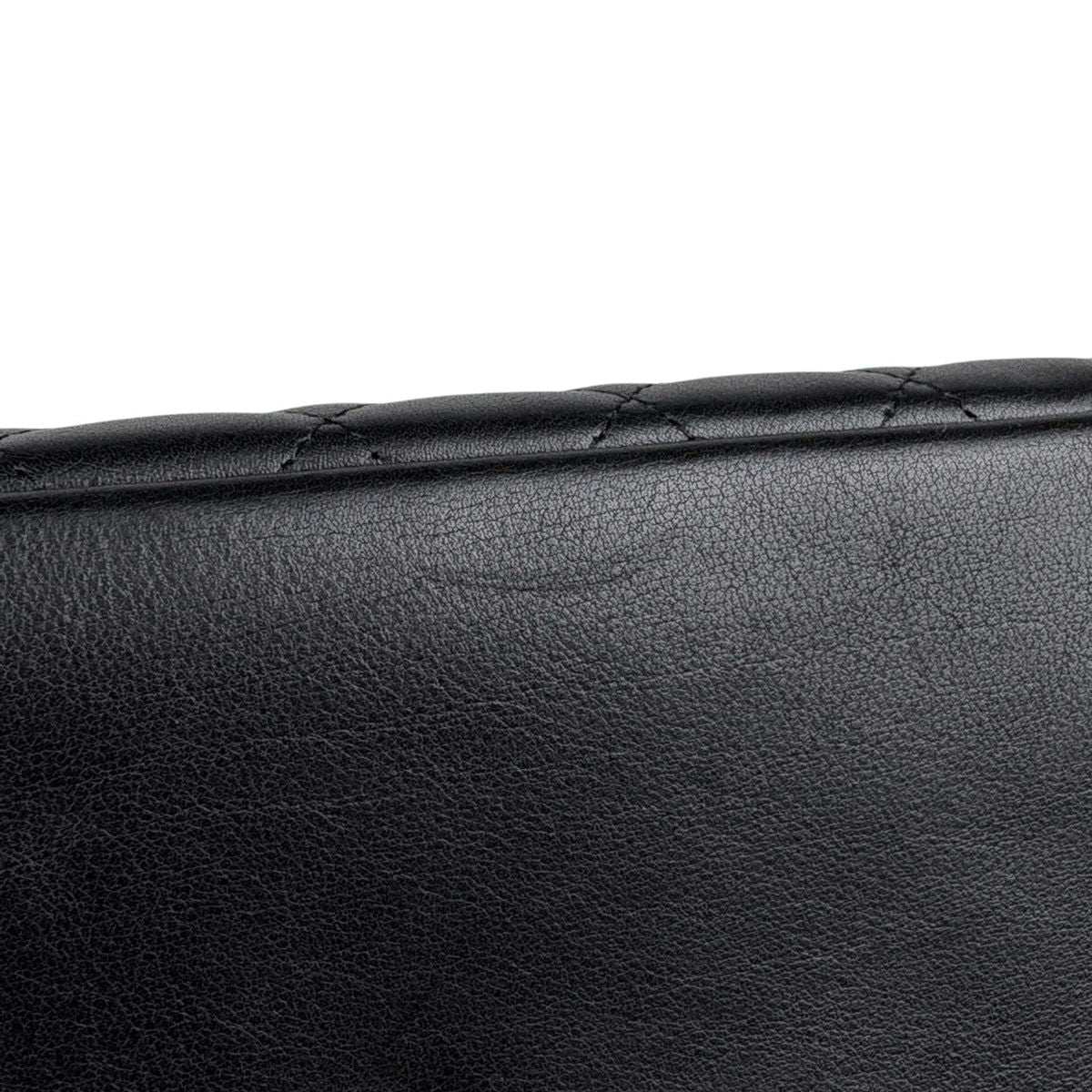 Chanel Cambon Line Large Tote CC Logo Shoulder Bag Leather Black — view 6