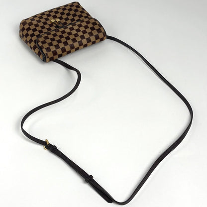Louis Vuitton Gazelle Calf Hair Shoulder Bag Damier Sauvage Brown — view 8