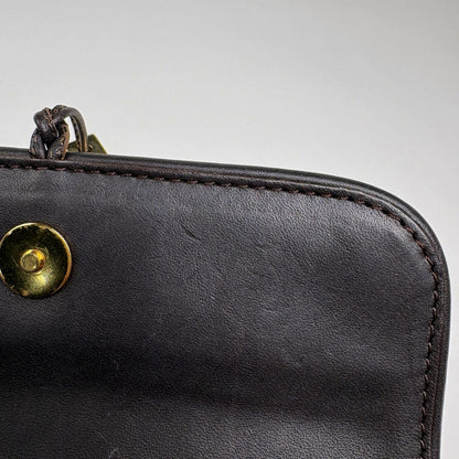 Louis Vuitton Gazelle Calf Hair Shoulder Bag Damier Sauvage Brown — view 9