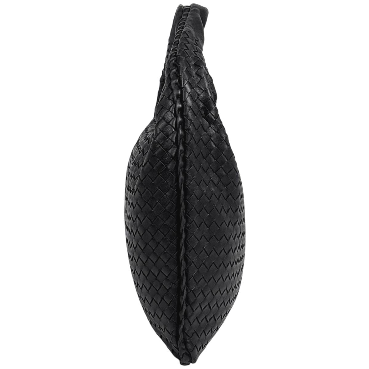 Bottega Veneta Intrecciato Shoulder Bag Hobo Leather Black — view 2