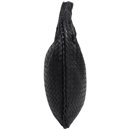 Bottega Veneta Intrecciato Shoulder Bag Hobo Leather Black — view 2