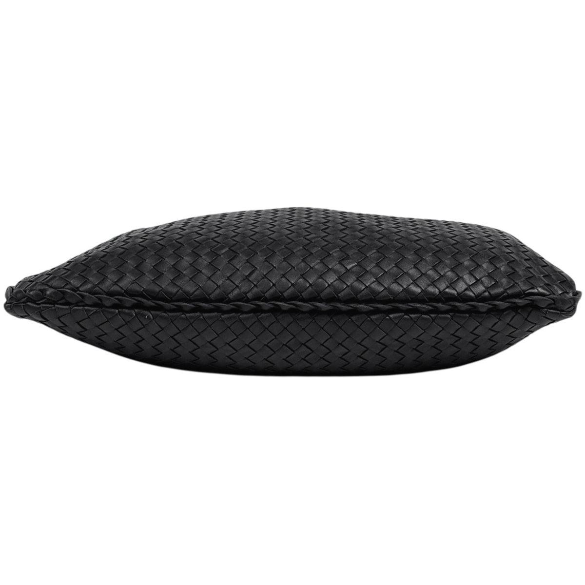 Bottega Veneta Intrecciato Shoulder Bag Hobo Leather Black — view 5