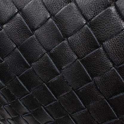 Bottega Veneta Intrecciato Shoulder Bag Hobo Leather Black — view 9