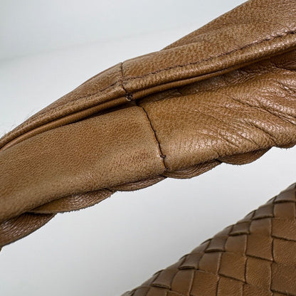 Bottega Veneta Intrecciato Shoulder Bag Hobo Leather Brown — view 7