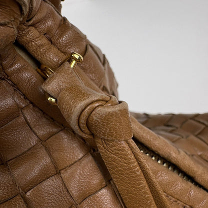 Bottega Veneta Intrecciato Shoulder Bag Hobo Leather Brown — view 6