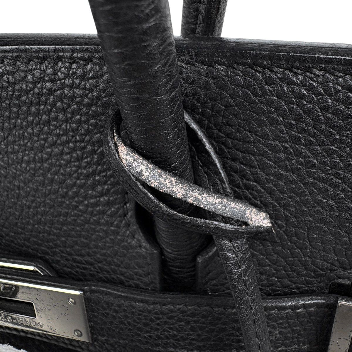 Hermes Birkin 30 Handbag Togo Black — view 8