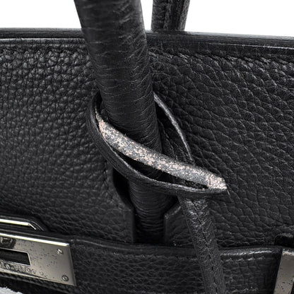 Hermes Birkin 30 Handbag Togo Black — view 8