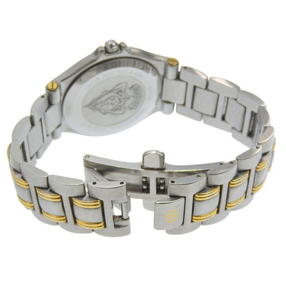Gucci Stainless Steel Gold Plated Silver Kuo Analog Display Gray Dial Watch — view 5