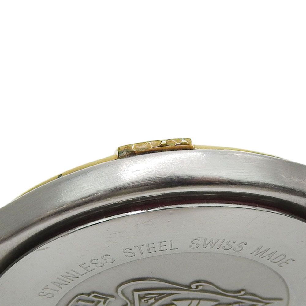 Gucci Stainless Steel Gold Plated Silver Kuo Analog Display Gray Dial Watch — view 8