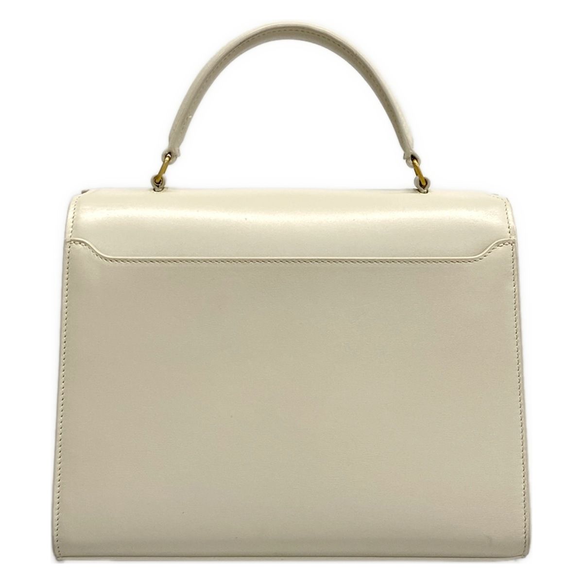 Saint Laurent Paris Handbag Cassandra Top Handle Bag White Gold Leather — view 3