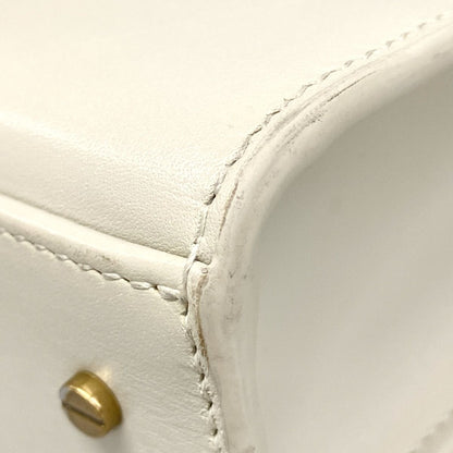 Saint Laurent Paris Handbag Cassandra Top Handle Bag White Gold Leather — view 6