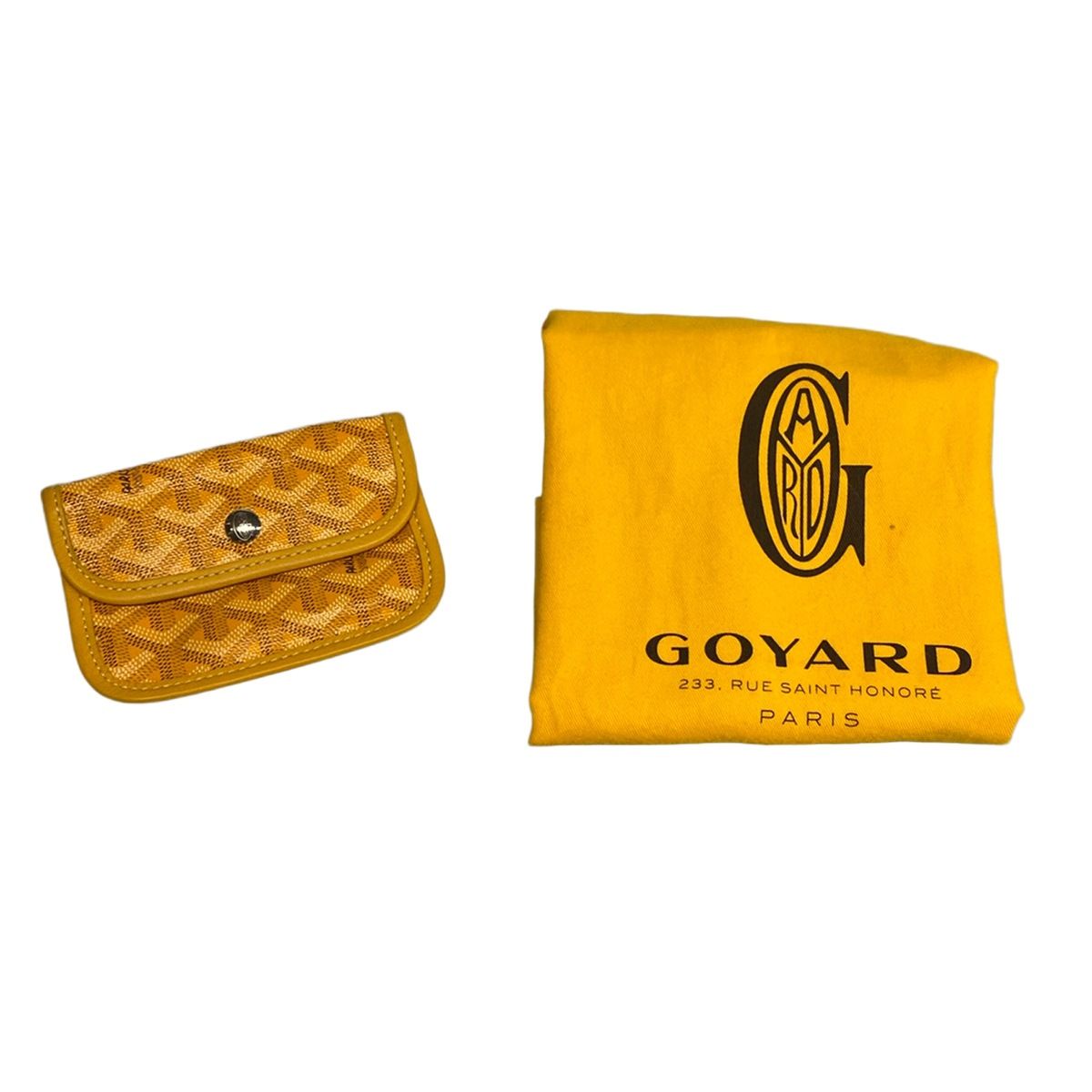 Goyard Tote Anjou Mini Yellow Reversible Leather — view 8