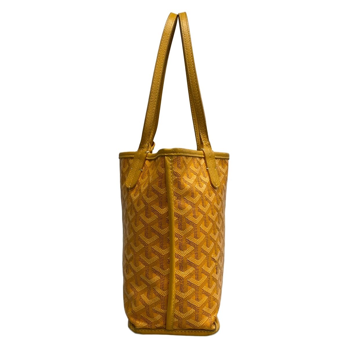 Goyard Tote Anjou Mini Yellow Reversible Leather — view 4