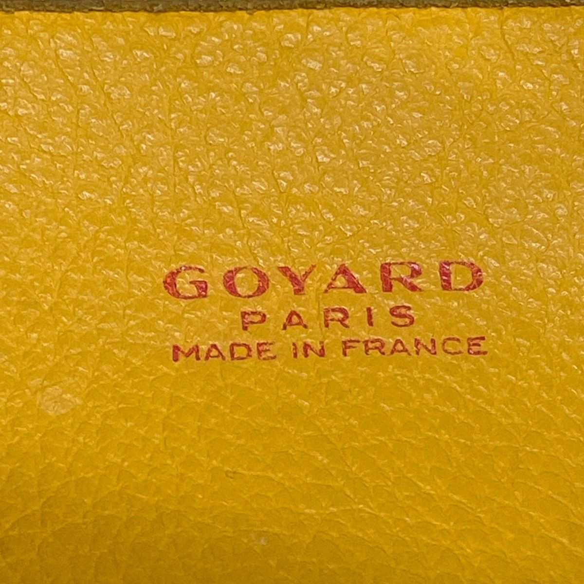 Goyard Tote Anjou Mini Yellow Reversible Leather — view 9