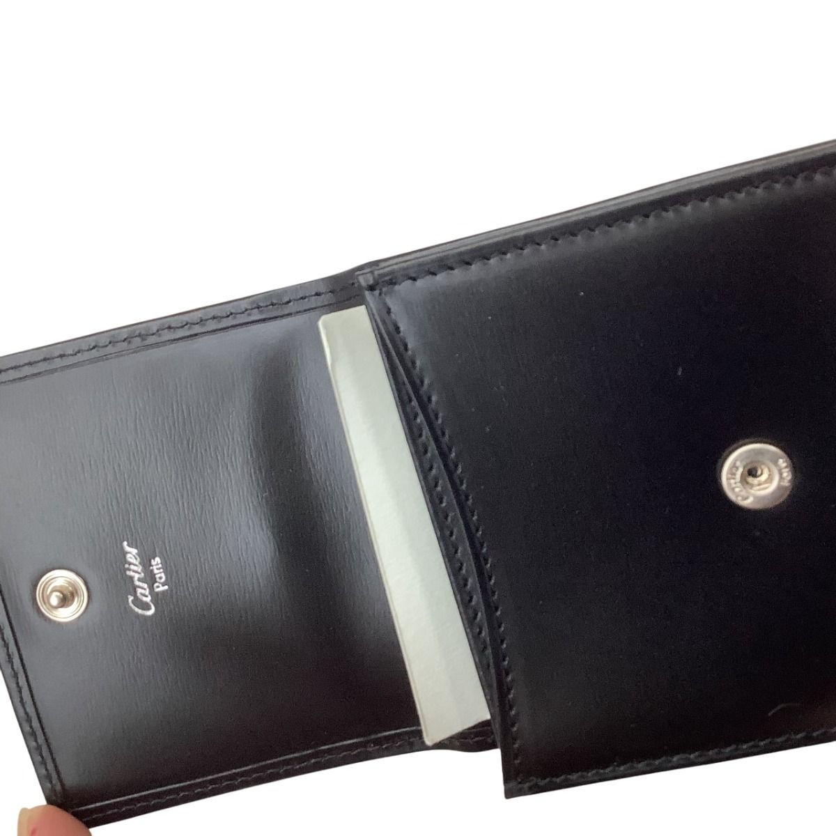 Cartier Wallet Coin Purse Panthère L Black — view 4