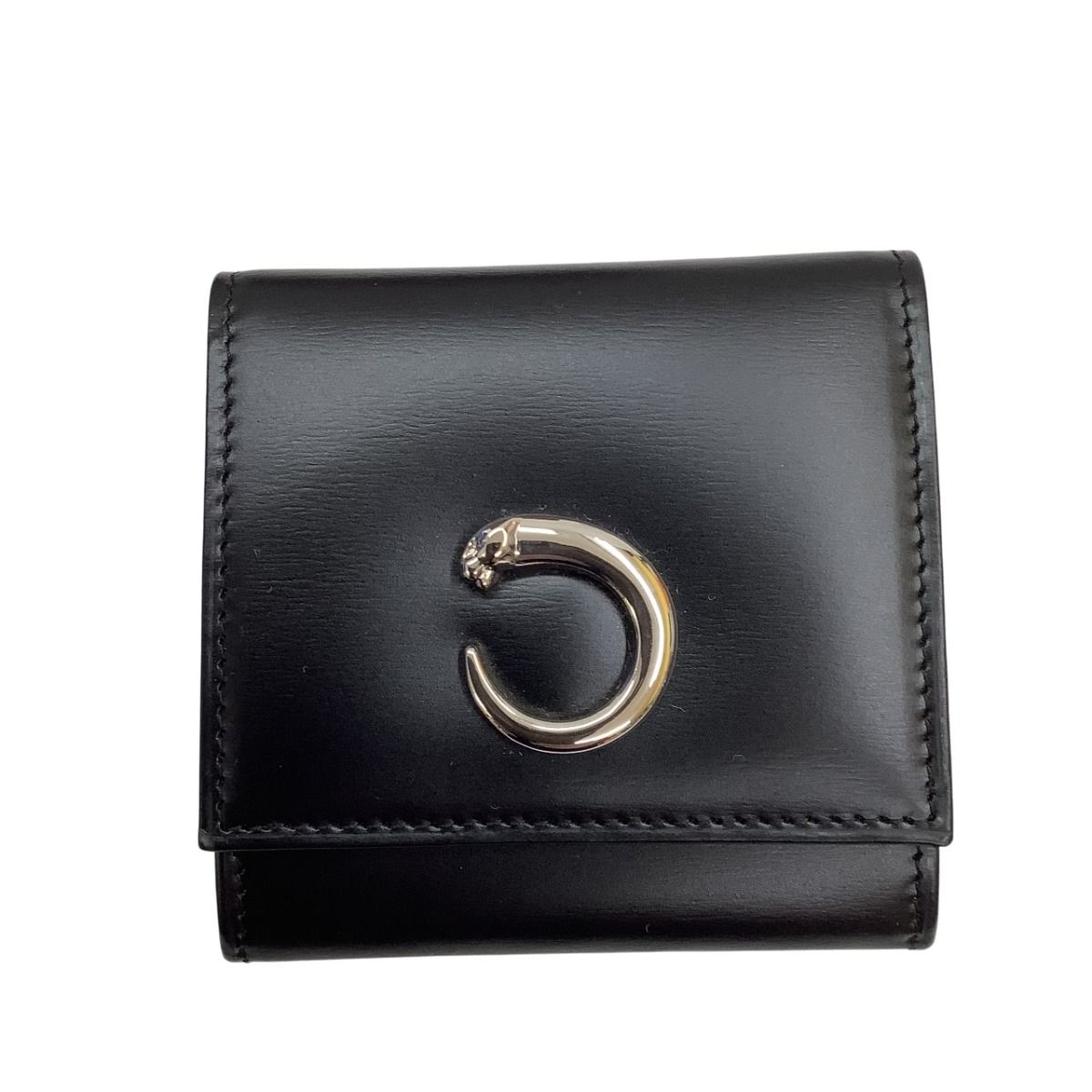 Cartier Wallet Coin Purse Panthère L Black — view 2