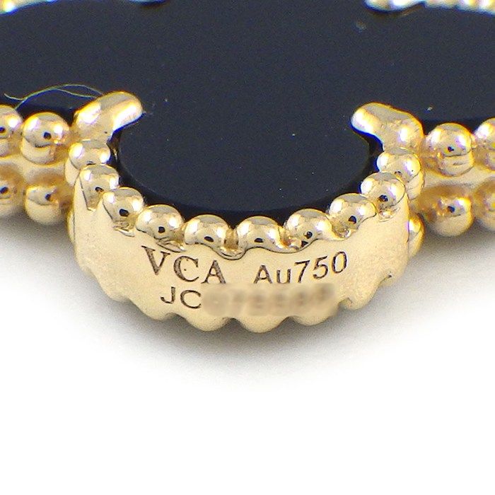 Van Cleef & Arpels Bracelet Magic Alhambra 5 Motifs Onyx White Gray Shell 18k — view 4