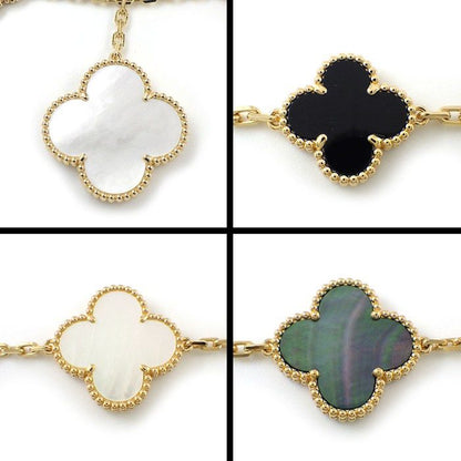 Van Cleef & Arpels Bracelet Magic Alhambra 5 Motifs Onyx White Gray Shell 18k — view 2