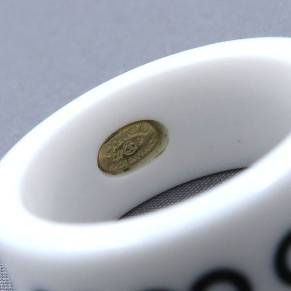 Chanel Logo Ring White — view 8