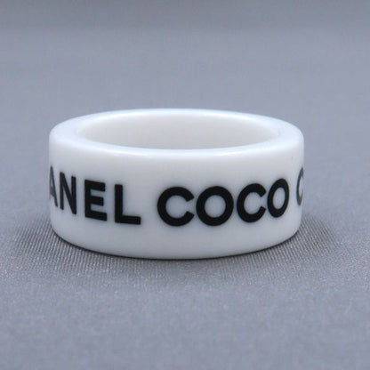 Chanel Logo Ring White — view 2