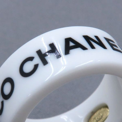 Chanel Logo Ring White — view 7