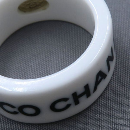 Chanel Logo Ring White — view 4