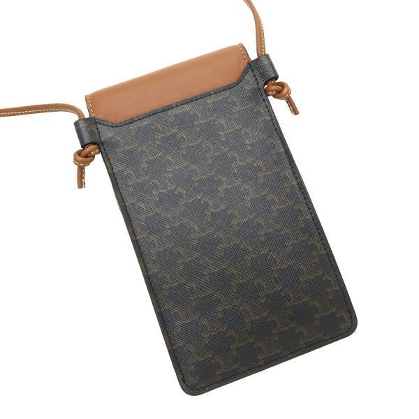 Celine Mobile Pouch Trio Canvas &lambskin — view 2