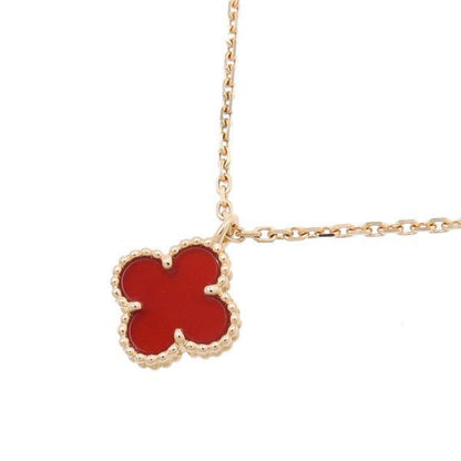 Van Cleef & Arpels Sweet Alhambra Necklace Carnelian