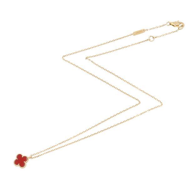 Van Cleef & Arpels Sweet Alhambra Necklace Carnelian — view 4