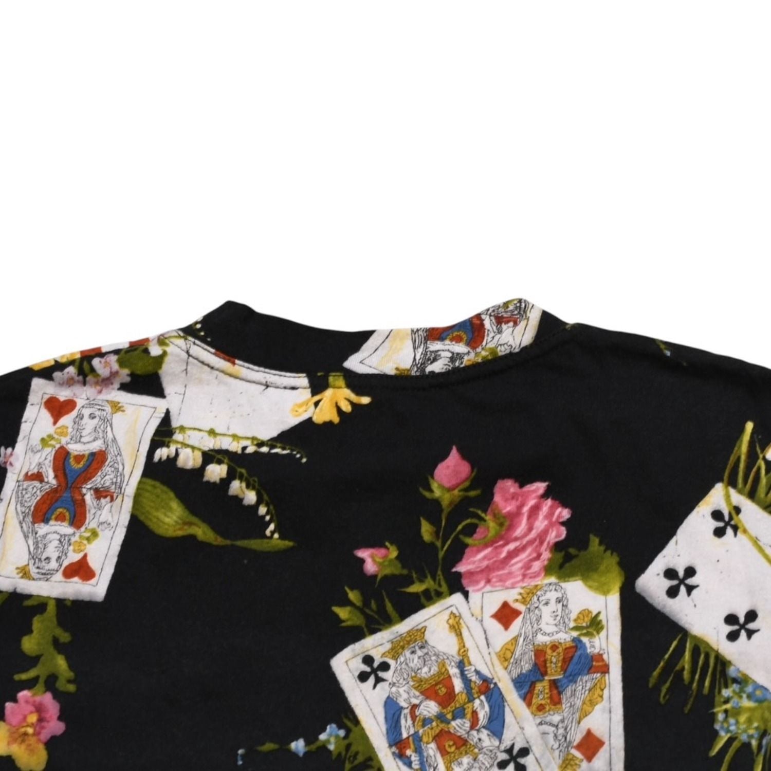 Dior Short Sleeve T-Shirt 36 Botanical Playing Cards All Over Print Vintage — view 7