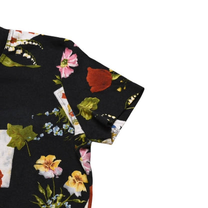 Dior Short Sleeve T-Shirt 36 Botanical Playing Cards All Over Print Vintage — view 4
