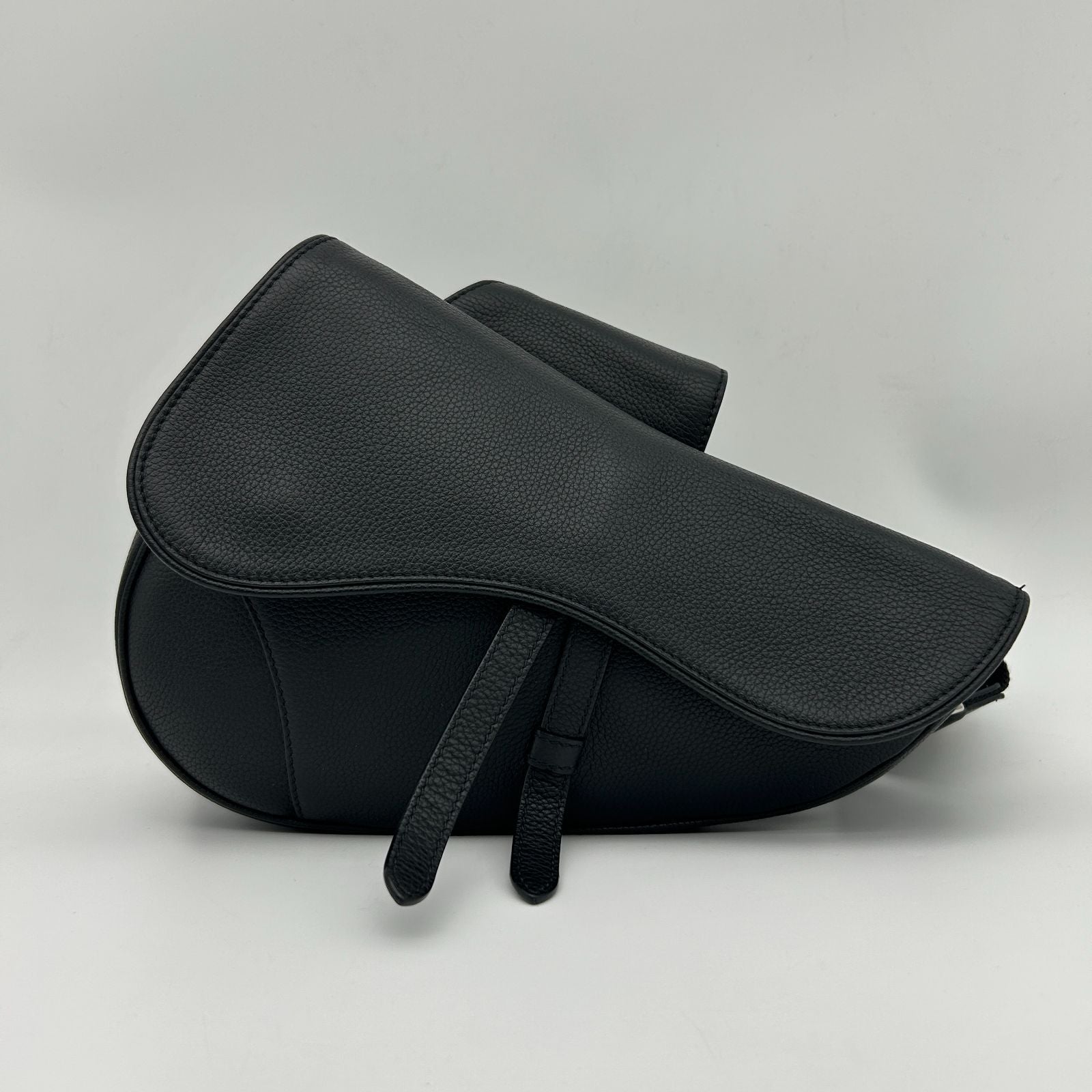 Dior Saddle Bag Black Calfskin Gold