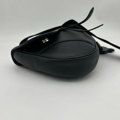 Dior Saddle Bag Black Calfskin Gold — view 5