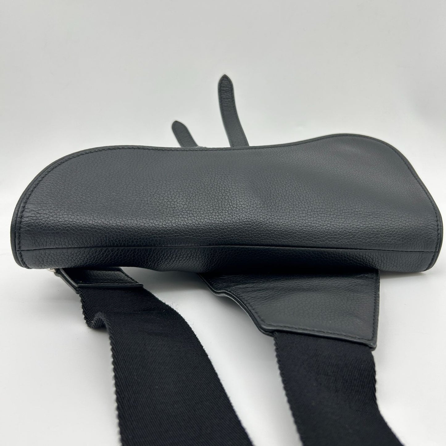 Dior Saddle Bag Black Calfskin Gold — view 7