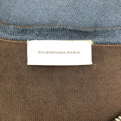 Balenciaga V-neck Knit S Navy Sweater — view 3