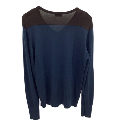 Balenciaga V-neck Knit S Navy Sweater — view 2