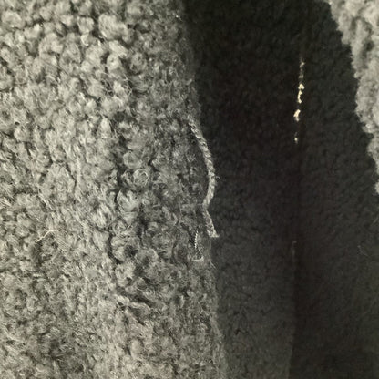 Max Mara Coat Fleece Inside Leather 42 Black — view 6