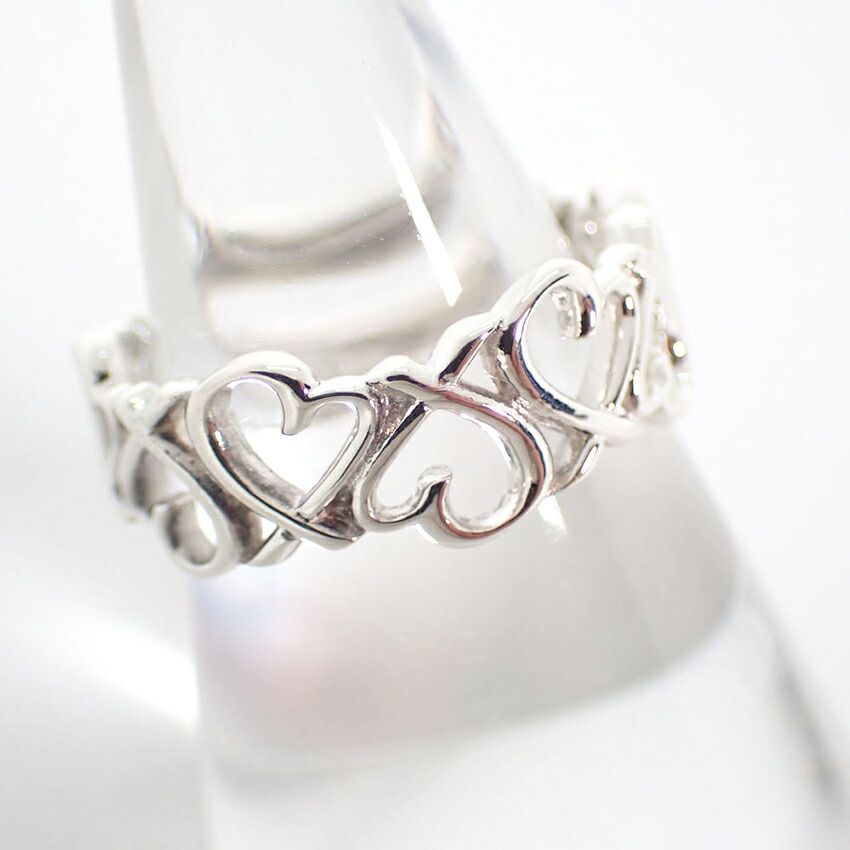 Tiffany & Co 925 Full Eternity Loving Heart No 14 Ring — view 2